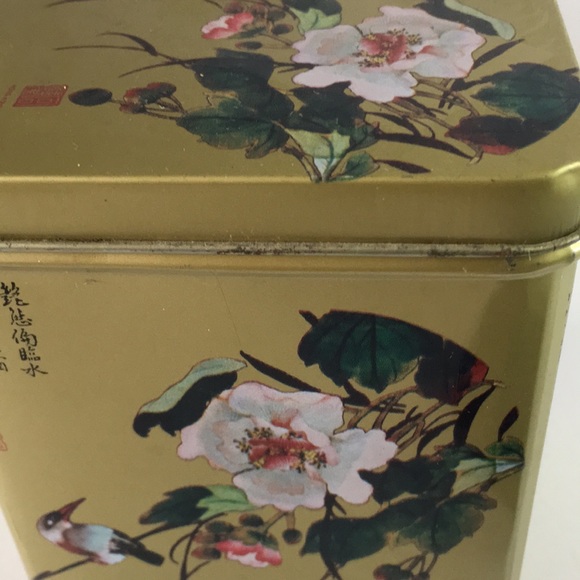 Gold Asian Tea Tin - Picture 5 of 5